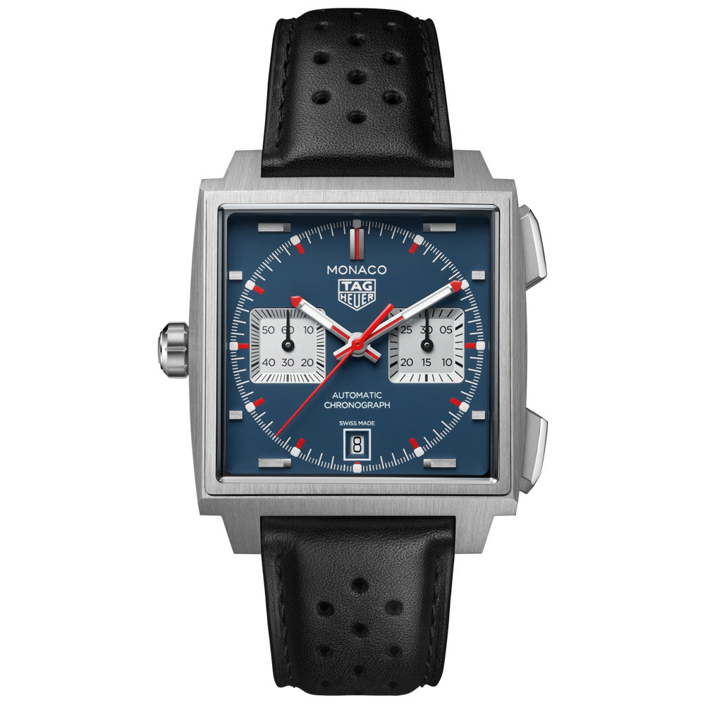 TAG Heuer Monaco 39mm Blue Dial Titanium Automatic Chronograph Watch CDW2181.FC8360