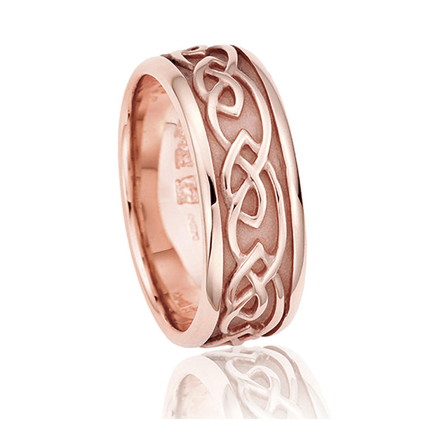 Clogau 9ct Rose Gold Wide Annwyl Ring ELR017