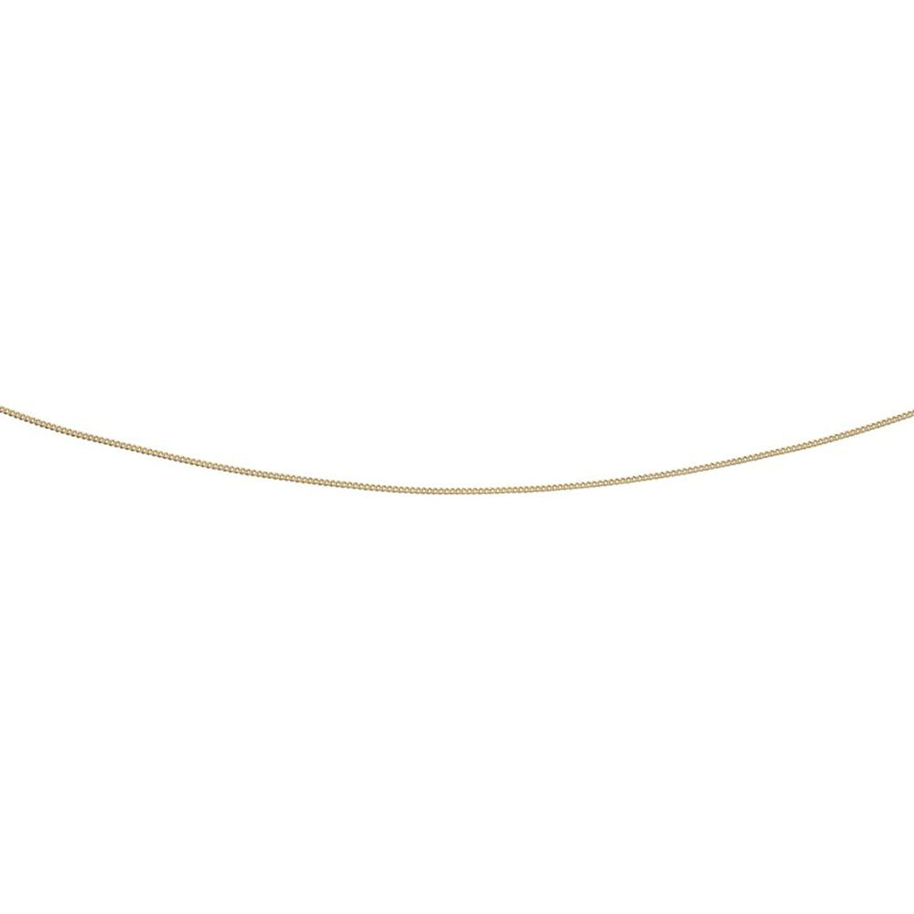 9ct Yellow Gold Diamond Cut 18 Inch Adjustable Chain GN194