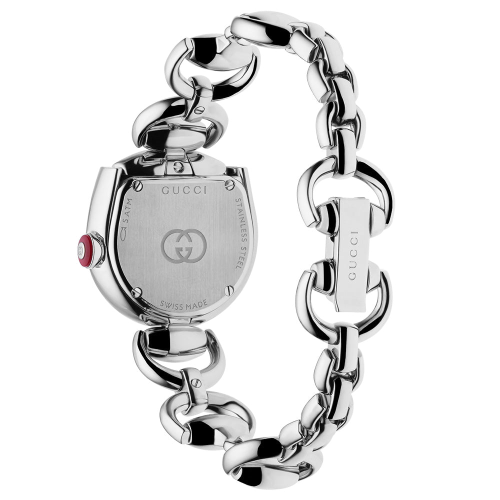 Gucci Horsebit 27mm Black Dial Quartz Ladies Watch YA168501