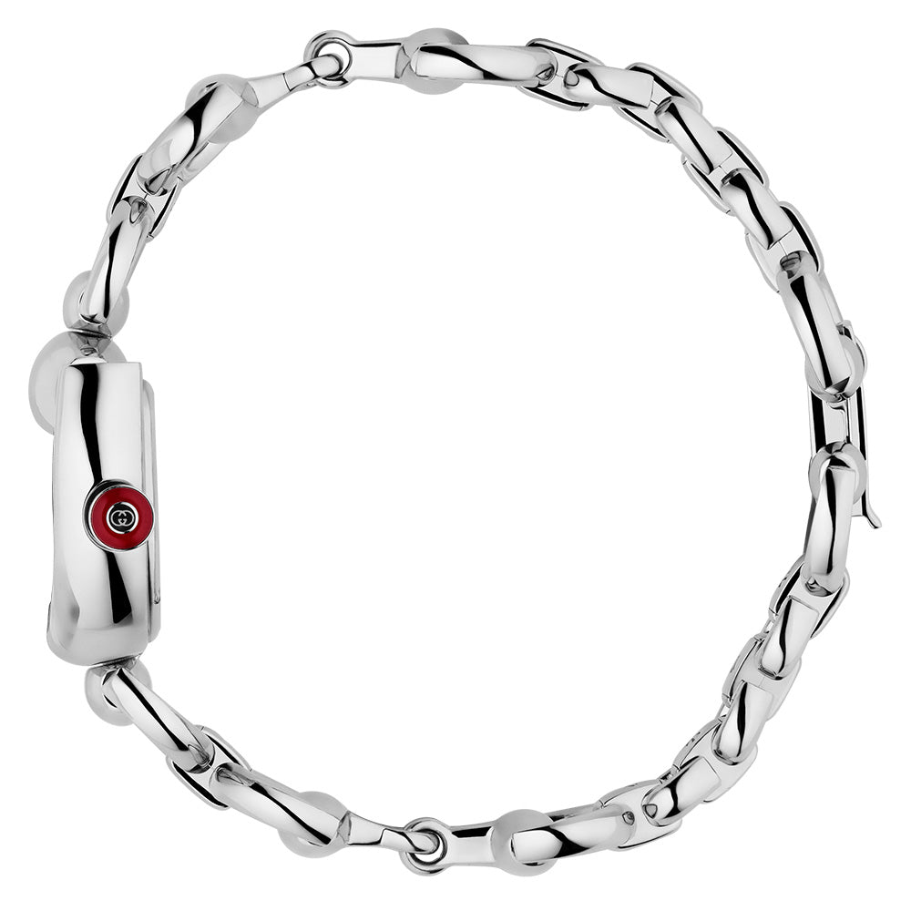Gucci Horsebit 27mm Silver Dial Quartz Ladies Watch YA168503