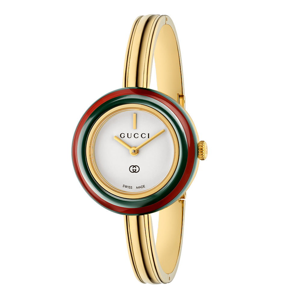 Gucci Play 28mm White Dial Quartz Ladies Watch YA151542