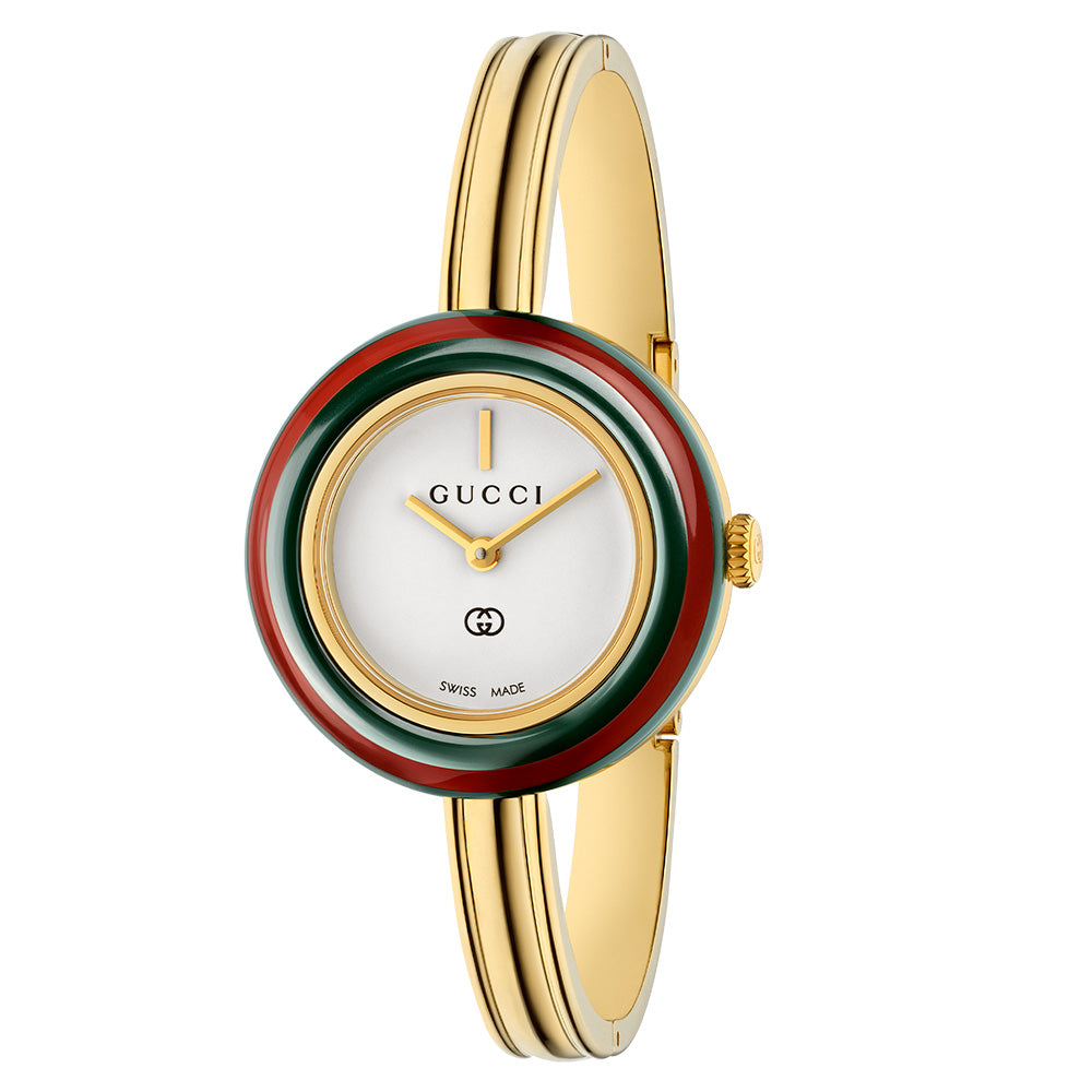 Gucci Play 28mm White Dial Quartz Ladies Watch YA151543