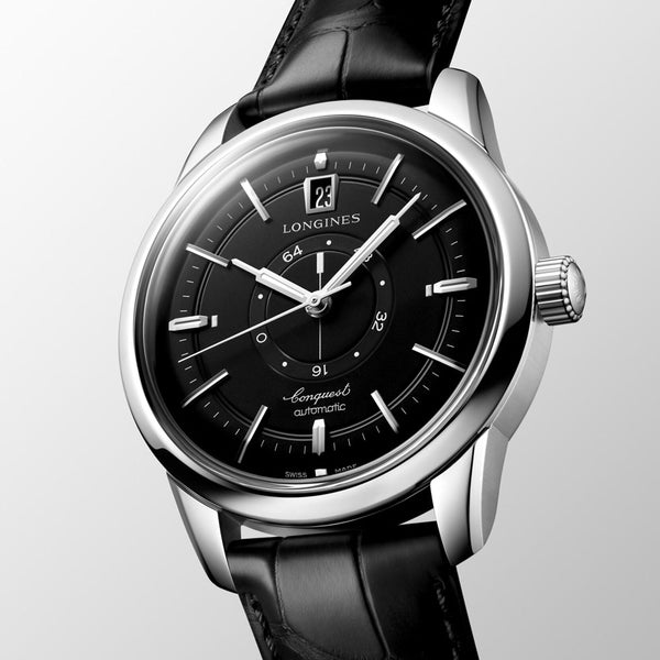 Longines Conquest Heritage Central Power Reserve 38mm Black Dial Automatic Watch L1.648.4.52.2