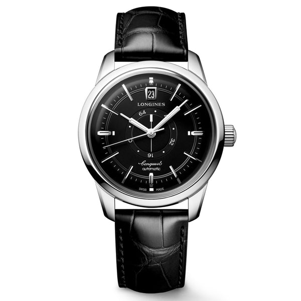 Longines Conquest Heritage Central Power Reserve 38mm Black Dial Automatic Watch L1.648.4.52.2