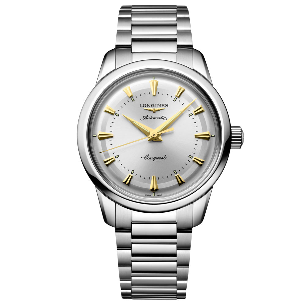 Longines Conquest Heritage 38mm Silver Dial Automatic Watch L1.649.4.72.6