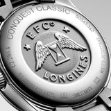 Longines Conquest Classic 29.5mm Black MOP Diamond Dot Dial Ladies Quartz Watch L2.286.4.88.6