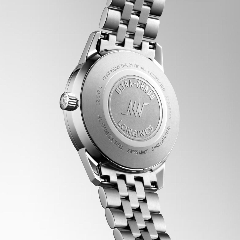 Longines Ultra-Chron Classic 37mm Silver Dial Automatic Watch L2.537.4.72.6