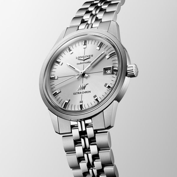 Longines Ultra-Chron Classic 37mm Silver Dial Automatic Watch L2.537.4.72.6