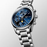 Longines Master Collection 40mm Blue Dial Moonphase Automatic Chronograph Gents Watch L2.673.4.92.6