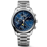 Longines Master Collection 40mm Blue Dial Moonphase Automatic Chronograph Gents Watch L2.673.4.92.6