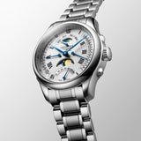 Longines Master Collection 41mm Silver Dial Day Date Moonphase Second Time Zone Automatic Gents Watch L2.738.4.71.6
