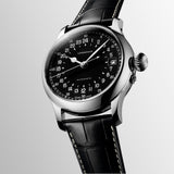 Longines Heritage Avigation Twenty Four Hours 47.5mm Black Dial Automatic Gents Watch L2.751.4.53.4