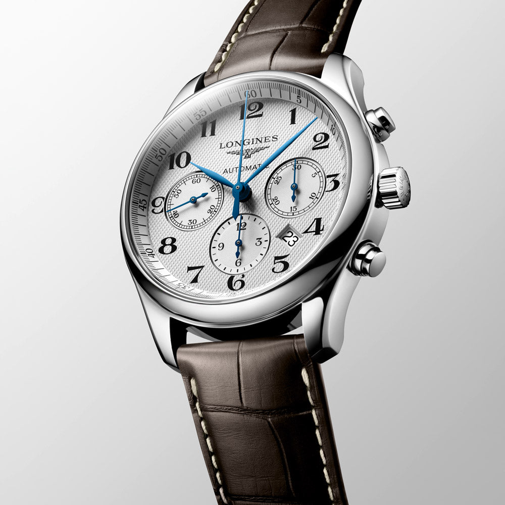 Longines Master Collection 42mm Silver Dial Automatic Chronograph Gents Watch L2.759.4.78.3