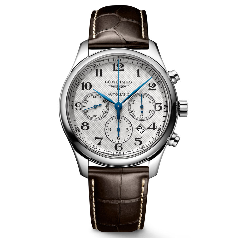 Longines Master Collection 42mm Silver Dial Automatic Chronograph Gents Watch L2.759.4.78.3