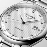 Longines Master Collection 40mm Silver Diamond Dot Dial Automatic Gents Watch L2.793.4.77.6