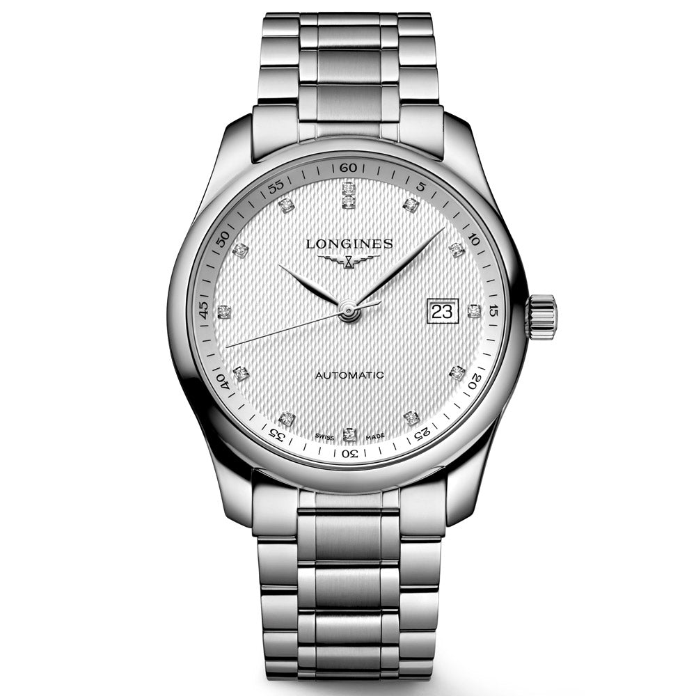 Longines Master Collection 40mm Silver Diamond Dot Dial Automatic Gents Watch L2.793.4.77.6