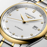 Longines Master Collection 40mm Silver Dial 18ct Gold Capped Steel Diamond Automatic Gents Watch L2.793.5.97.7