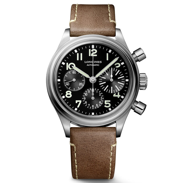 Longines Avigation BigEye 41mm Black Dial Automatic Chronograph Gents
