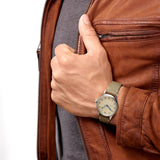 Longines Heritage Military 38.5mm Cream Dial Automatic Gents Watch L2.819.4.93.2