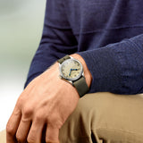 Longines Heritage Military 38.5mm Cream Dial Automatic Gents Watch L2.819.4.93.2