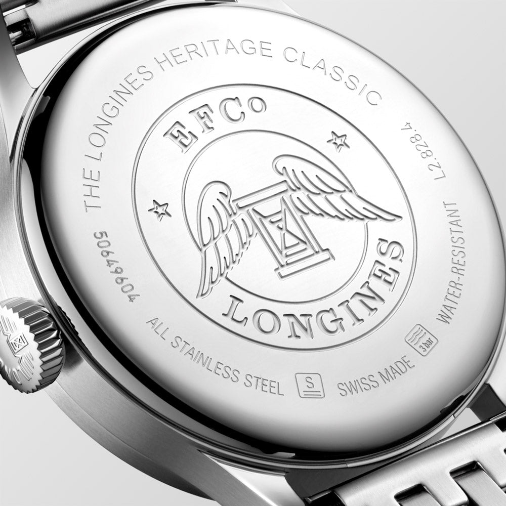 Longines Heritage Classic Sector Dial 38.5mm Automatic Watch L2.828.4.53.6