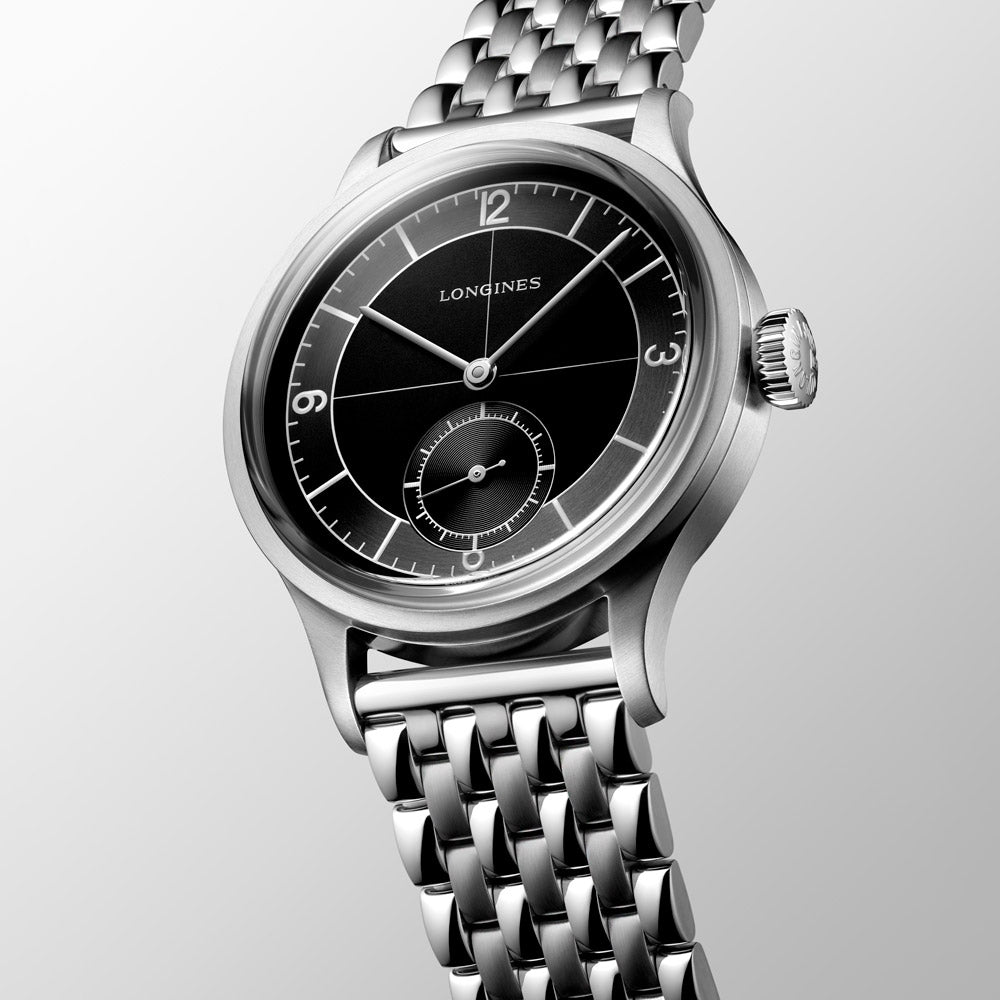 Longines Heritage Classic Sector Dial 38.5mm Automatic Watch L2.828.4.53.6