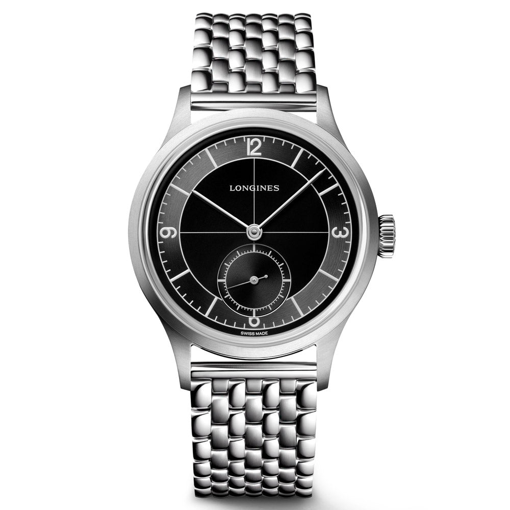 Longines Heritage Classic Sector Dial 38.5mm Automatic Watch L2.828.4.53.6