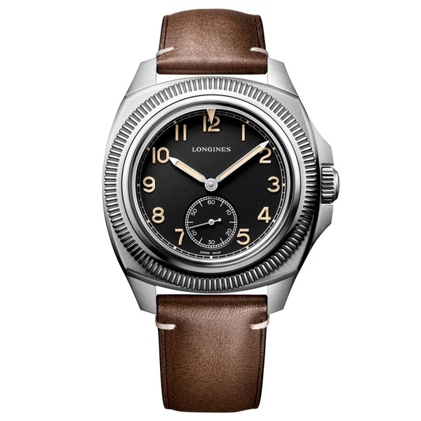 longines avigation pilot majetek box edition 43mm black dial automatic gents watch