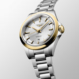 Longines Conquest 30mm Silver Dial Steel and 18ct Yellow Gold Automatic Ladies Watch L3.320.5.70.6