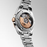 Longines Conquest 30mm MOP Diamond Dot Dial Steel and 18ct Pink Gold Automatic Ladies Watch L3.320.5.87.6