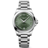 longines conquest 2023 34mm green dial diamond ladies watch