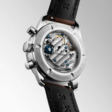 Longines Spirit Pilot Flyback 39.5mm Black Dial Manual Wound Chronograph Gents Watch L3.721.4.53.2