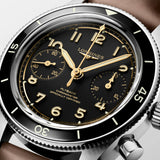 Longines Spirit Pilot Flyback 39.5mm Black Dial Manual Wound Chronograph Gents Watch L3.721.4.53.2