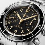Longines Spirit Pilot Flyback 39.5mm Black Dial Manual Wound Chronograph Gents Watch L3.721.4.53.6