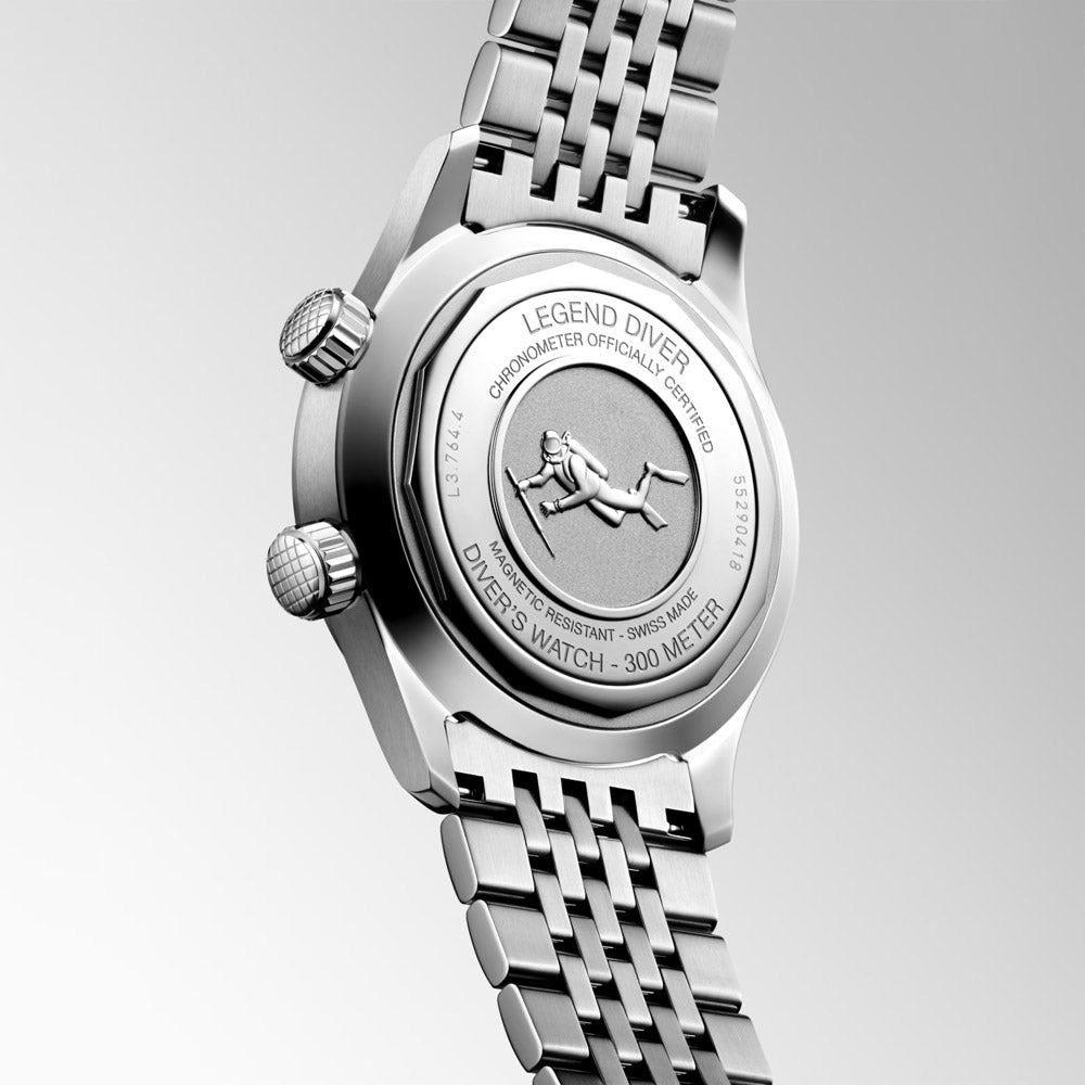 Longines Legend Diver 39mm White Dial Automatic Watch L3.764.4.16.6