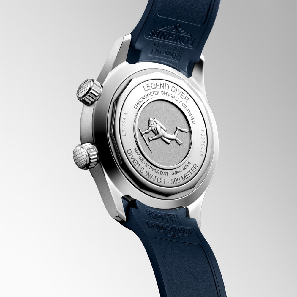 Longines Legend Diver 39mm Blue Dial Automatic Watch L3.764.4.90.9