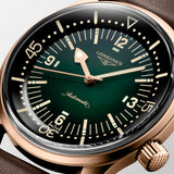 Longines Legend Diver 42mm Green Dial Bronze & Titanium Automatic Gents Watch L3.774.1.50.2