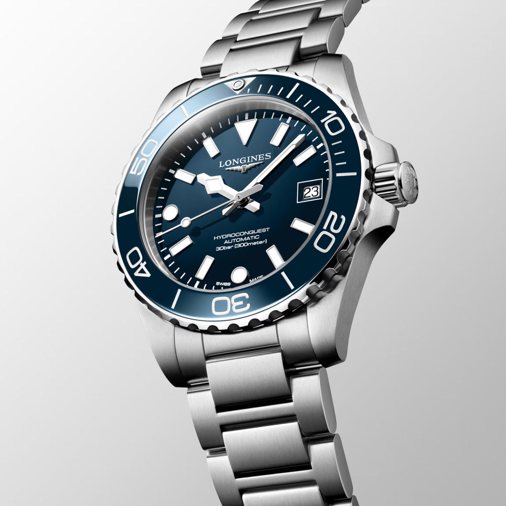 Longines HydroConquest 39mm Blue Dial Automatic Gents Watch L3.779.4.96.6