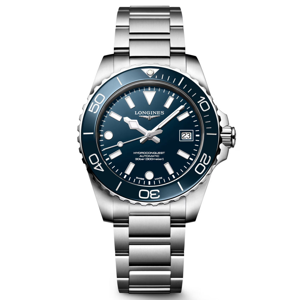 Longines HydroConquest 39mm Blue Dial Automatic Gents Watch L3.779.4.96.6
