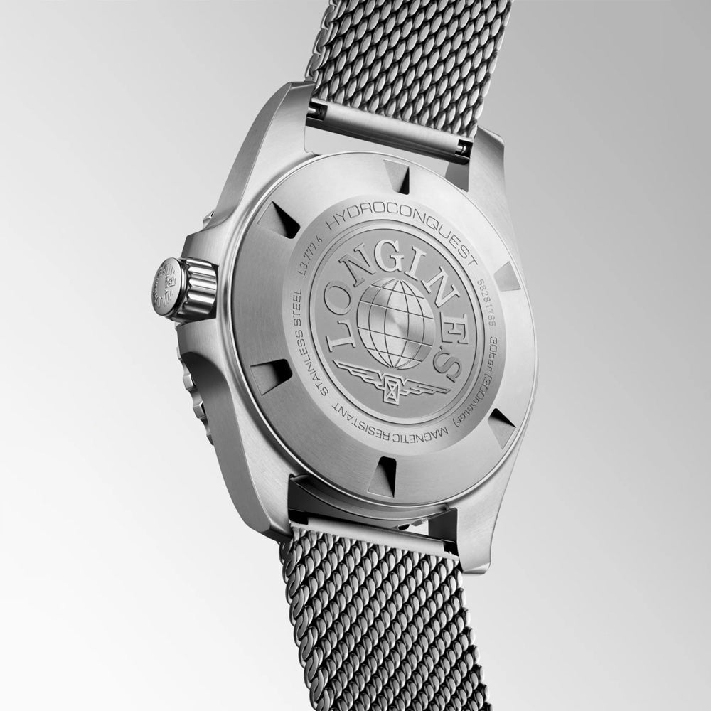 Longines HydroConquest 39mm Frosted Blue Dial Automatic Gents Watch L3.779.4.99.6