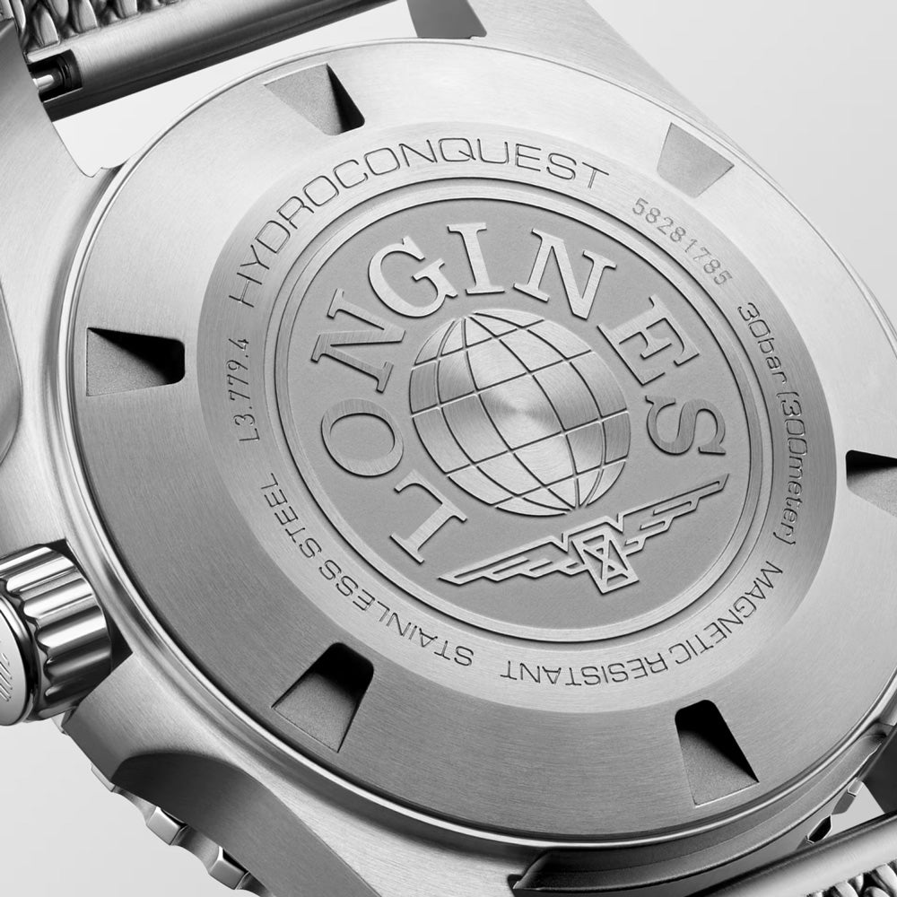 Longines HydroConquest 39mm Frosted Blue Dial Automatic Gents Watch L3.779.4.99.6