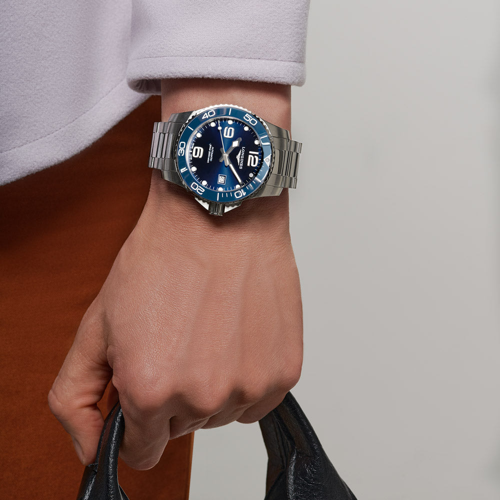 Longines HydroConquest 43mm Blue Dial Automatic Gents Watch L3.782.4.96.6