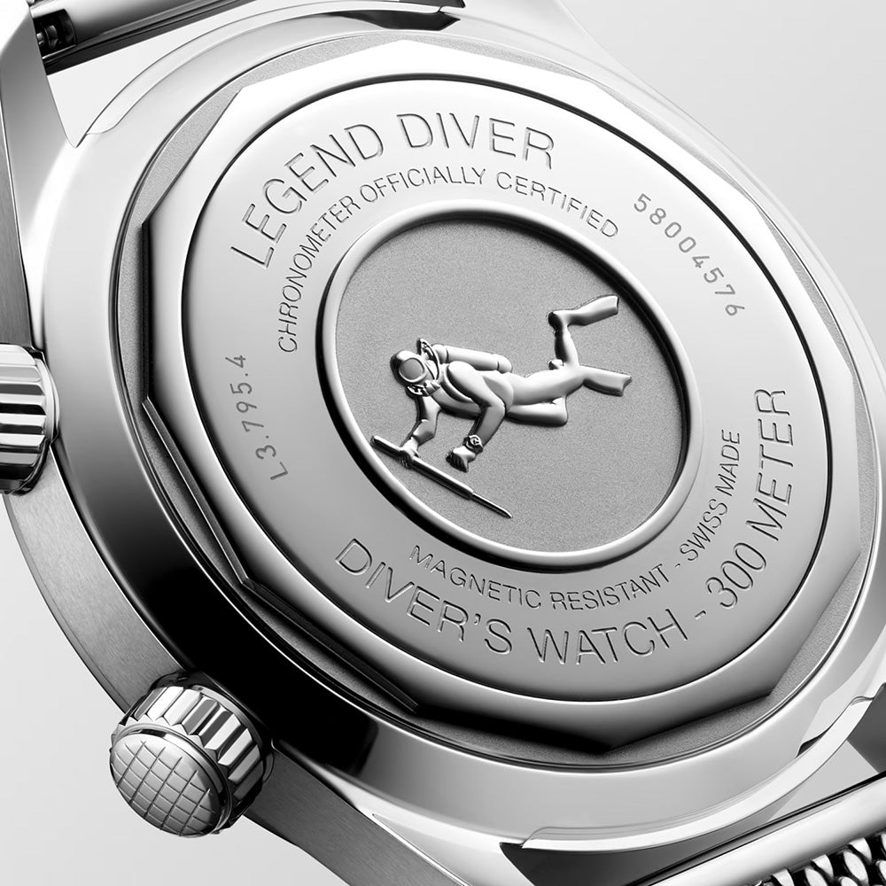 Longines Legend Diver 59 Black Dial 42mm Automatic Gents Watch L3.795.4.59.9