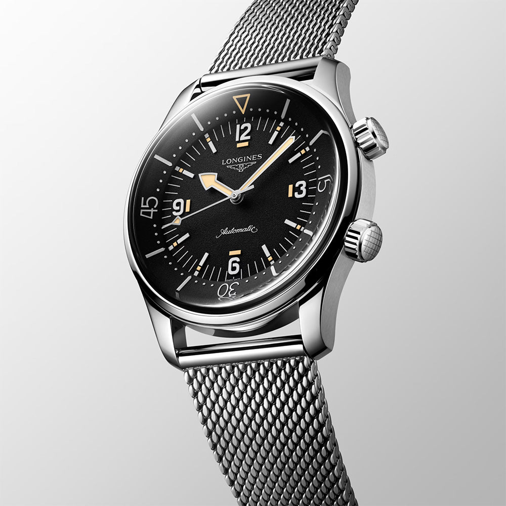 Longines Legend Diver 59 Black Dial 42mm Automatic Gents Watch L3.795.4.59.9