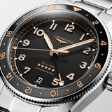Longines Spirit Zulu Time GMT 39mm Black Dial Automatic Watch L3.802.4.50.6