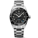 longines spirit zulu time gmt 39mm black dial automatic watch