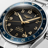 Longines Spirit Zulu Time GMT 39mm Anthracite Dial Automatic Watch L3.802.4.60.6