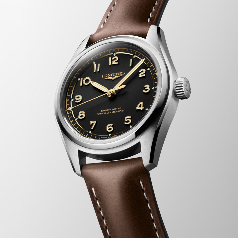 Longines Spirit Pilot 39mm Black Dial Automatic Watch L3.809.4.53.2