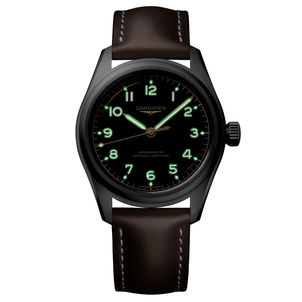 Longines Spirit Pilot 39mm Black Dial Automatic Watch L3.809.4.53.2